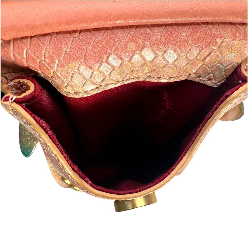 Hammitt 310 Pink Himalayan Snake Leather Crossbody Purse - Picture 8 of 15